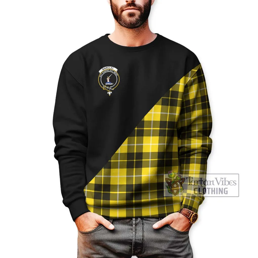 Barclay Dress Modern Tartan Sweatshirt with Family Crest and Military Logo Style