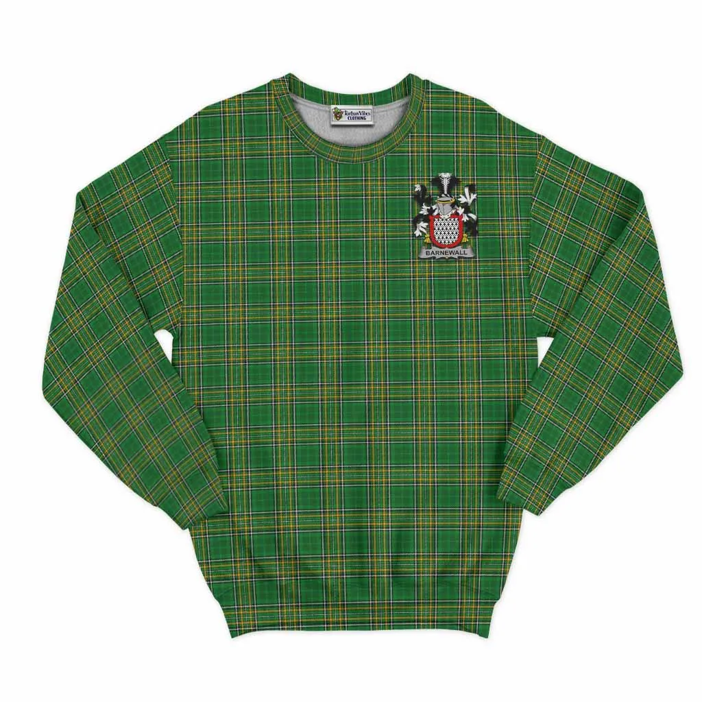 Barnewall Irish Clan Tartan Sweatshirt with Coat of Arms