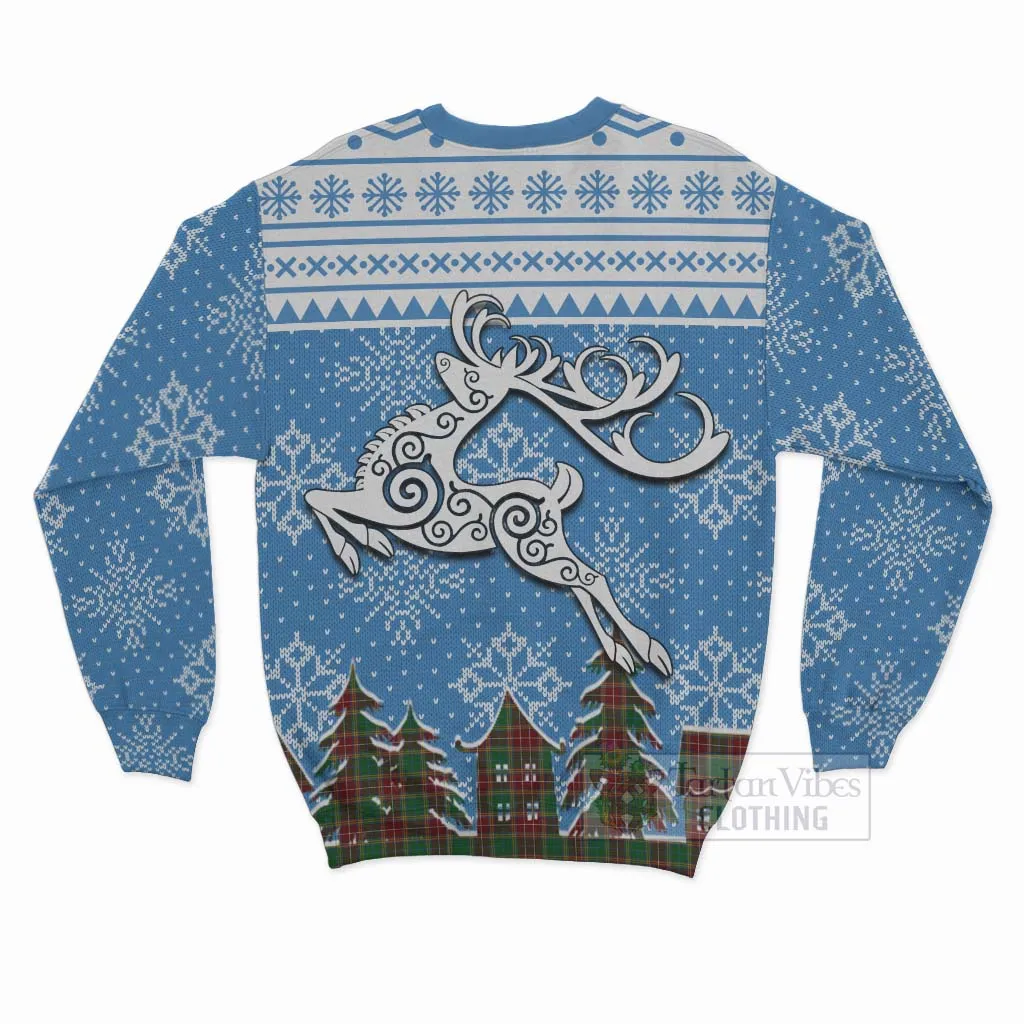 Baxter Clan Christmas Sweatshirt Celtic Reindeer Style