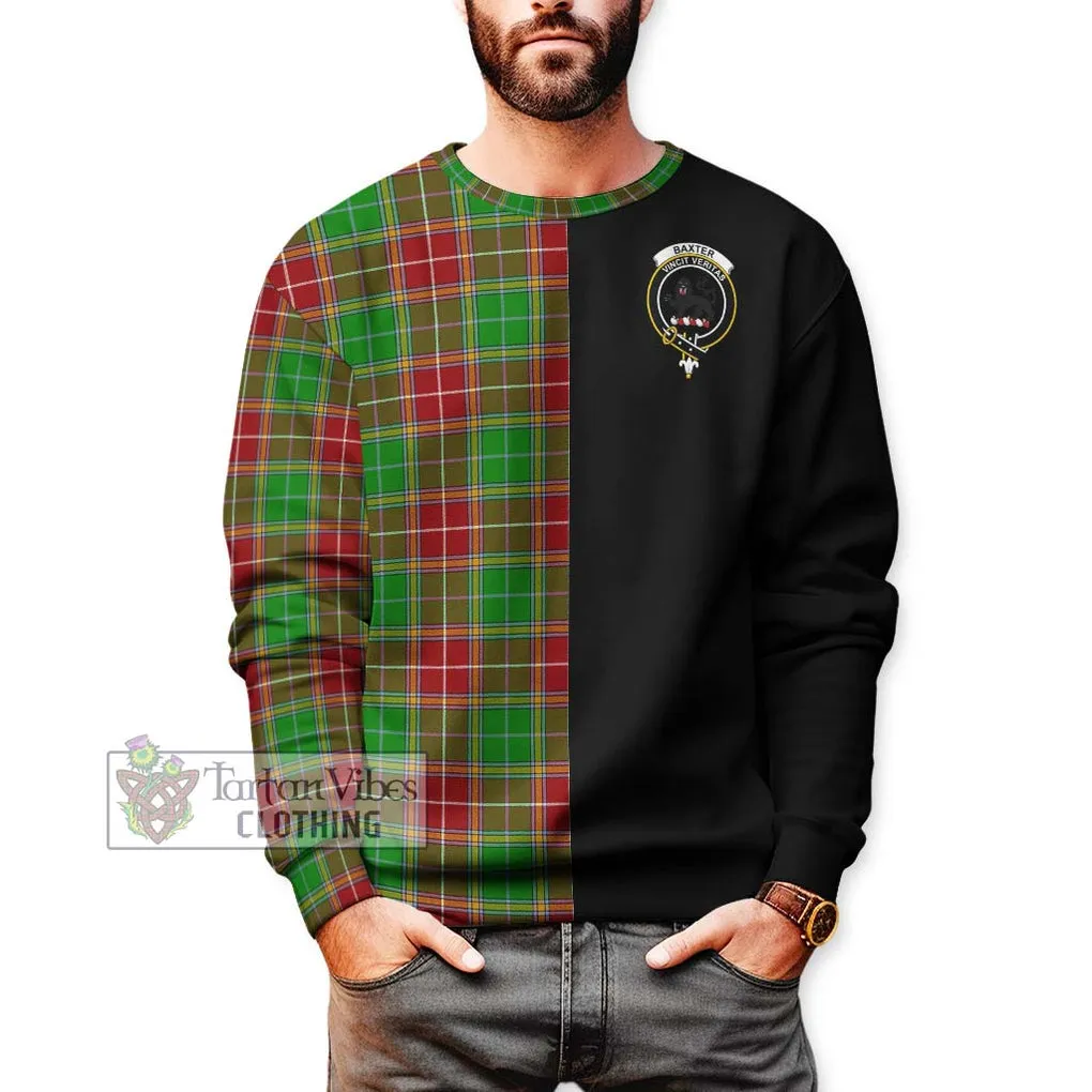 Baxter Modern Tartan Sweatshirt with Family Crest and Half Of Me Style