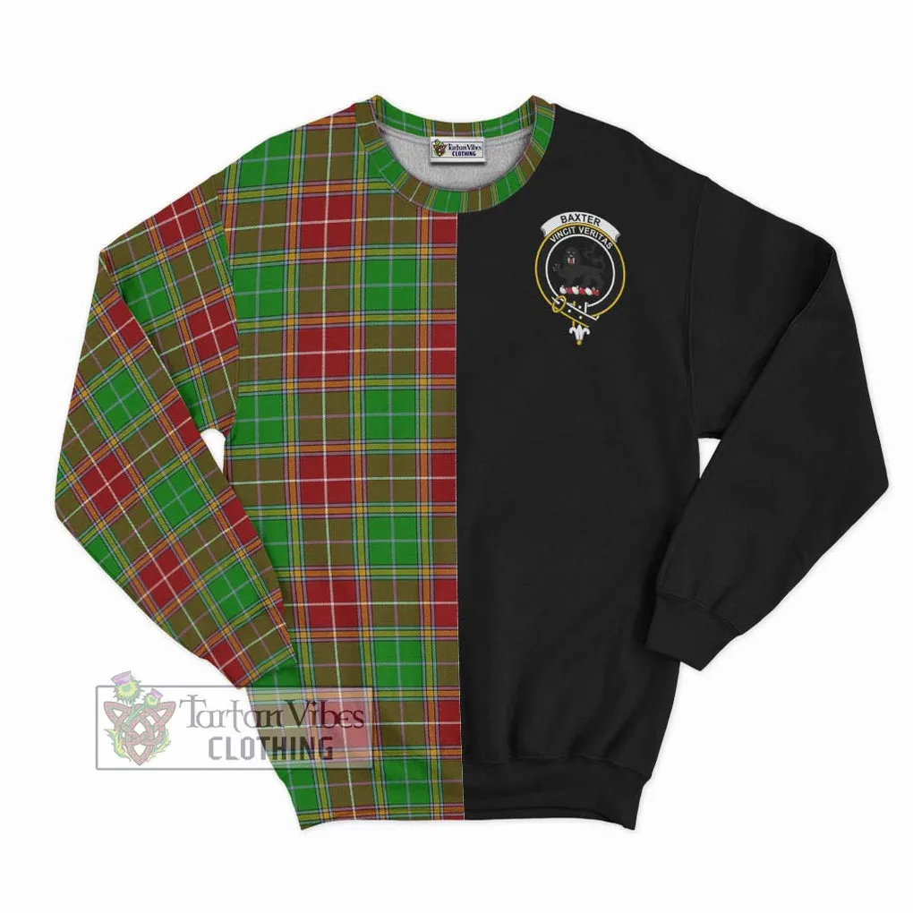 Baxter Modern Tartan Sweatshirt with Family Crest and Half Of Me Style