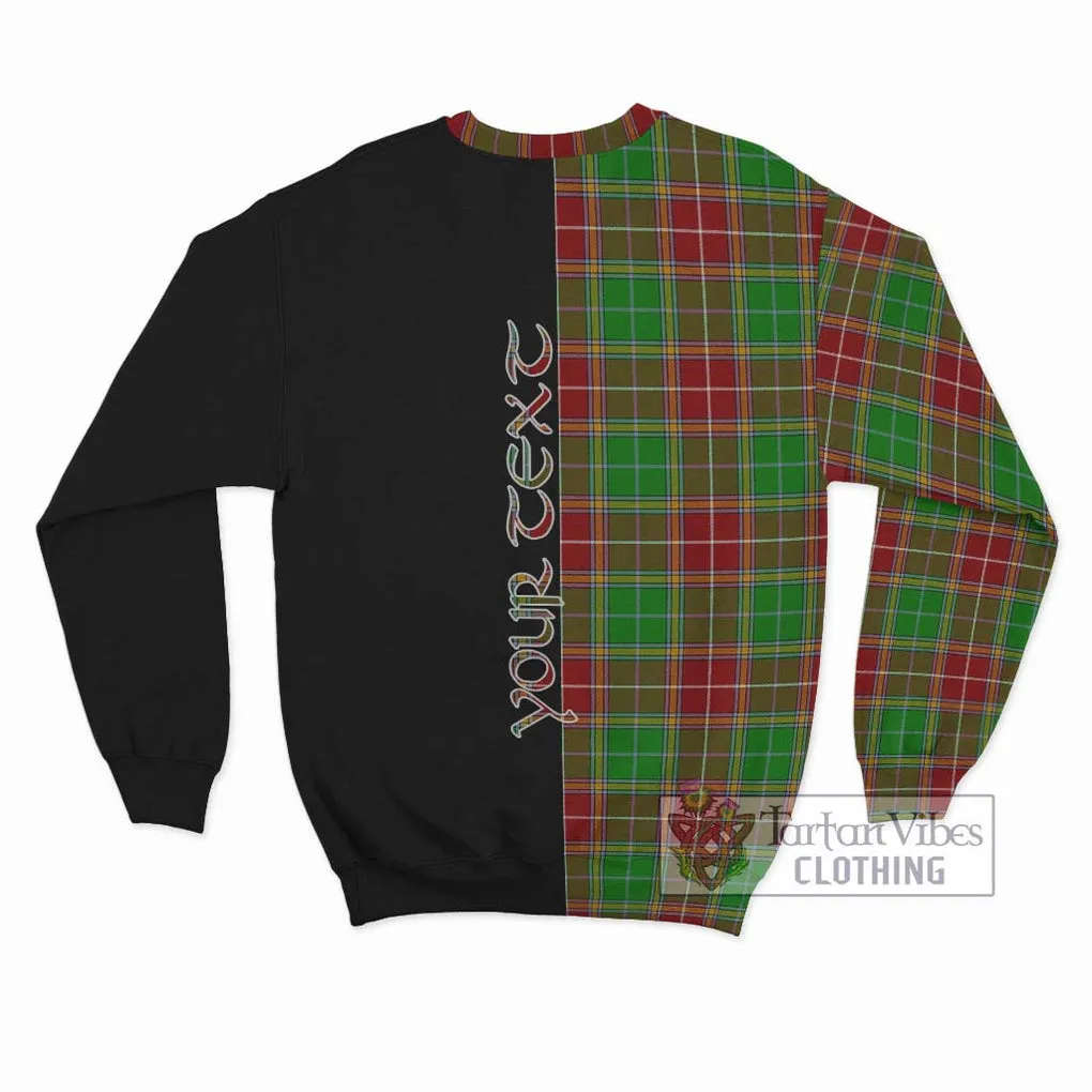 Baxter Modern Tartan Sweatshirt with Family Crest and Half Of Me Style