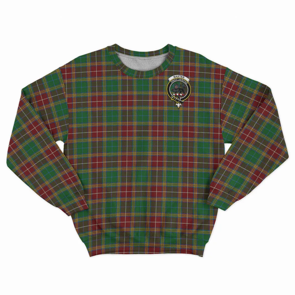 Baxter Tartan Sweatshirt with Family Crest