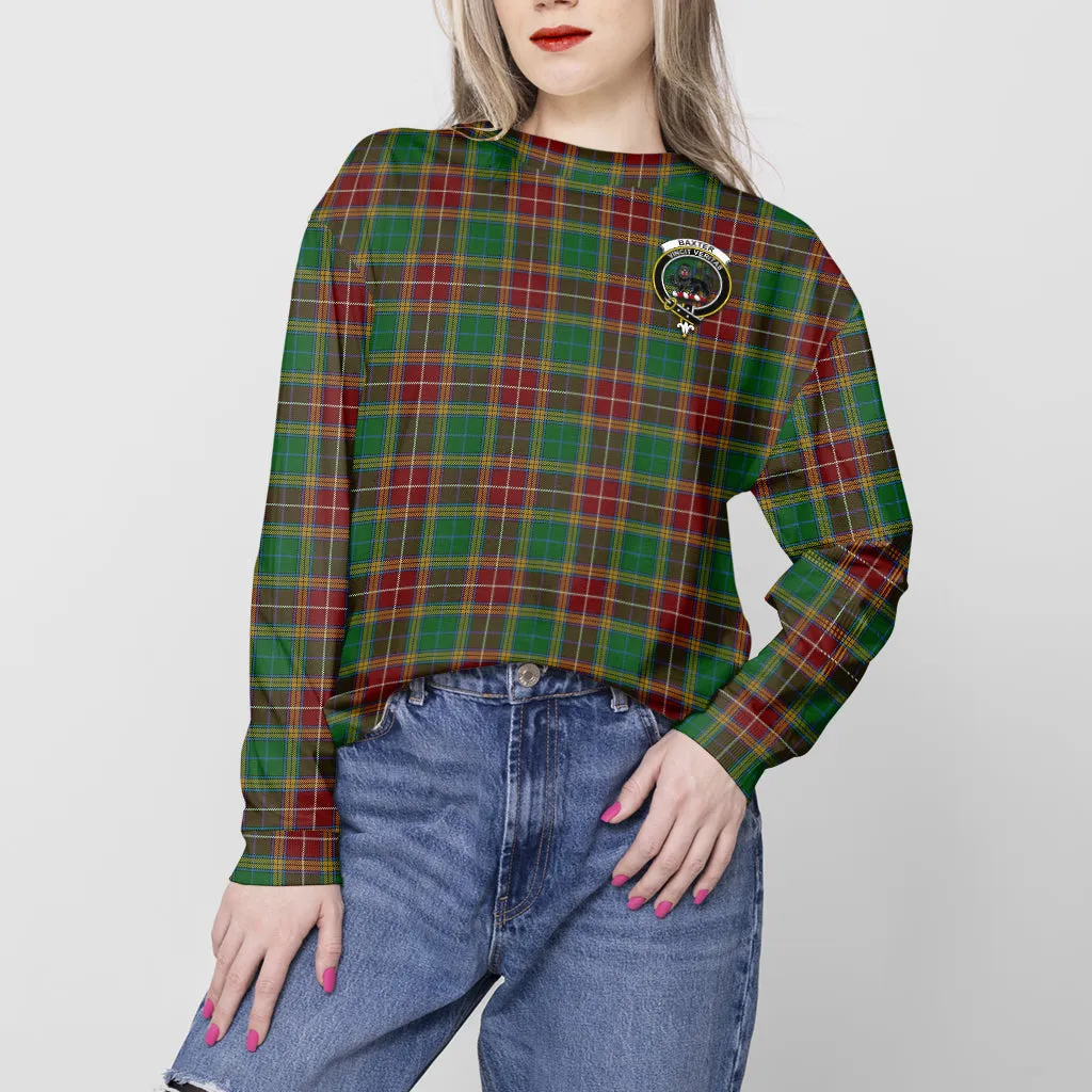 Baxter Tartan Sweatshirt with Family Crest