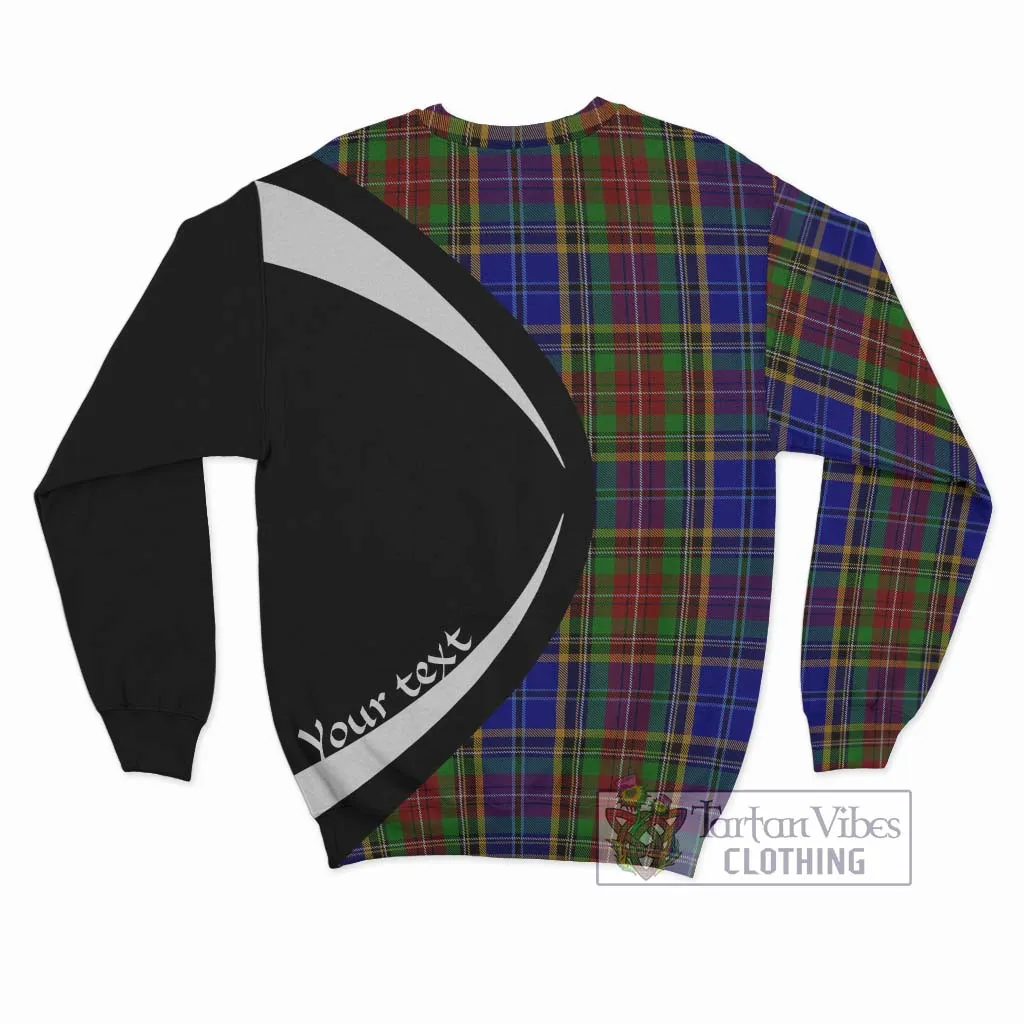 Beattie Tartan Sweatshirt with Family Crest Circle Style