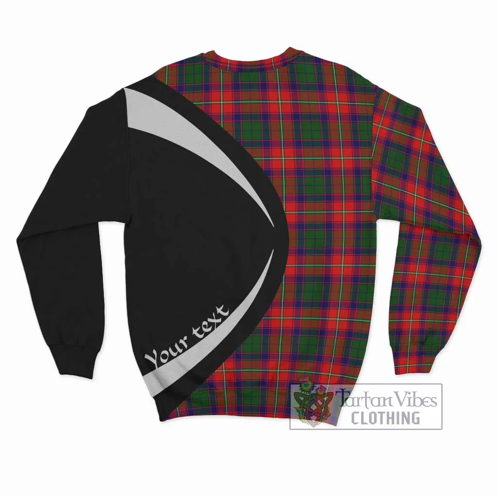 Belsches Tartan Sweatshirt with Family Crest Circle Style