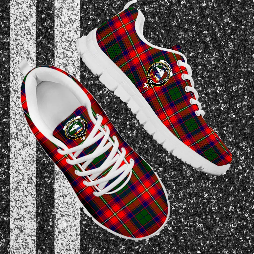 Belshes Tartan Sneakers with Family Crest