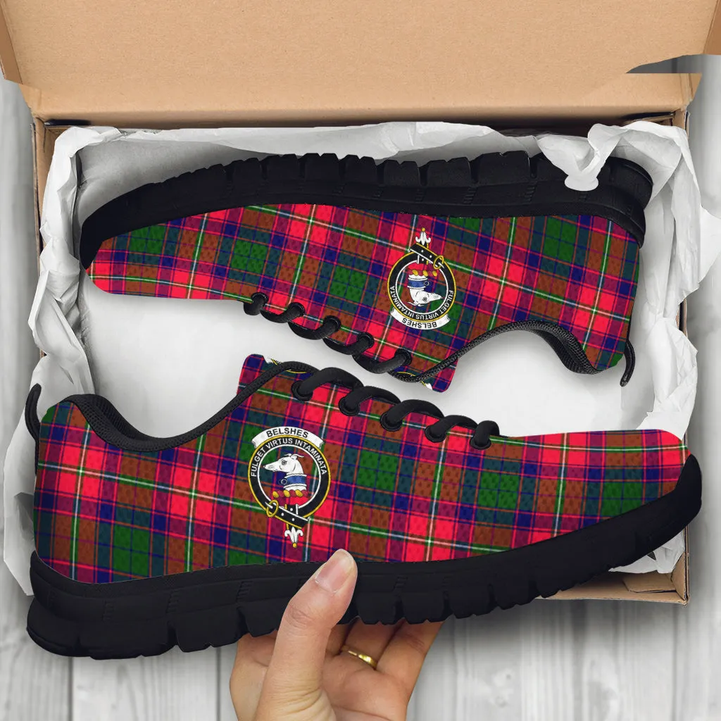 Belshes Tartan Sneakers with Family Crest