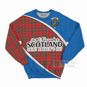 Binning Family Crest Tartan Sweatshirt Celebrate Saint Andrew's Day in Style