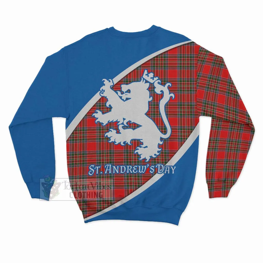 Binning Family Crest Tartan Sweatshirt Celebrate Saint Andrew's Day in Style