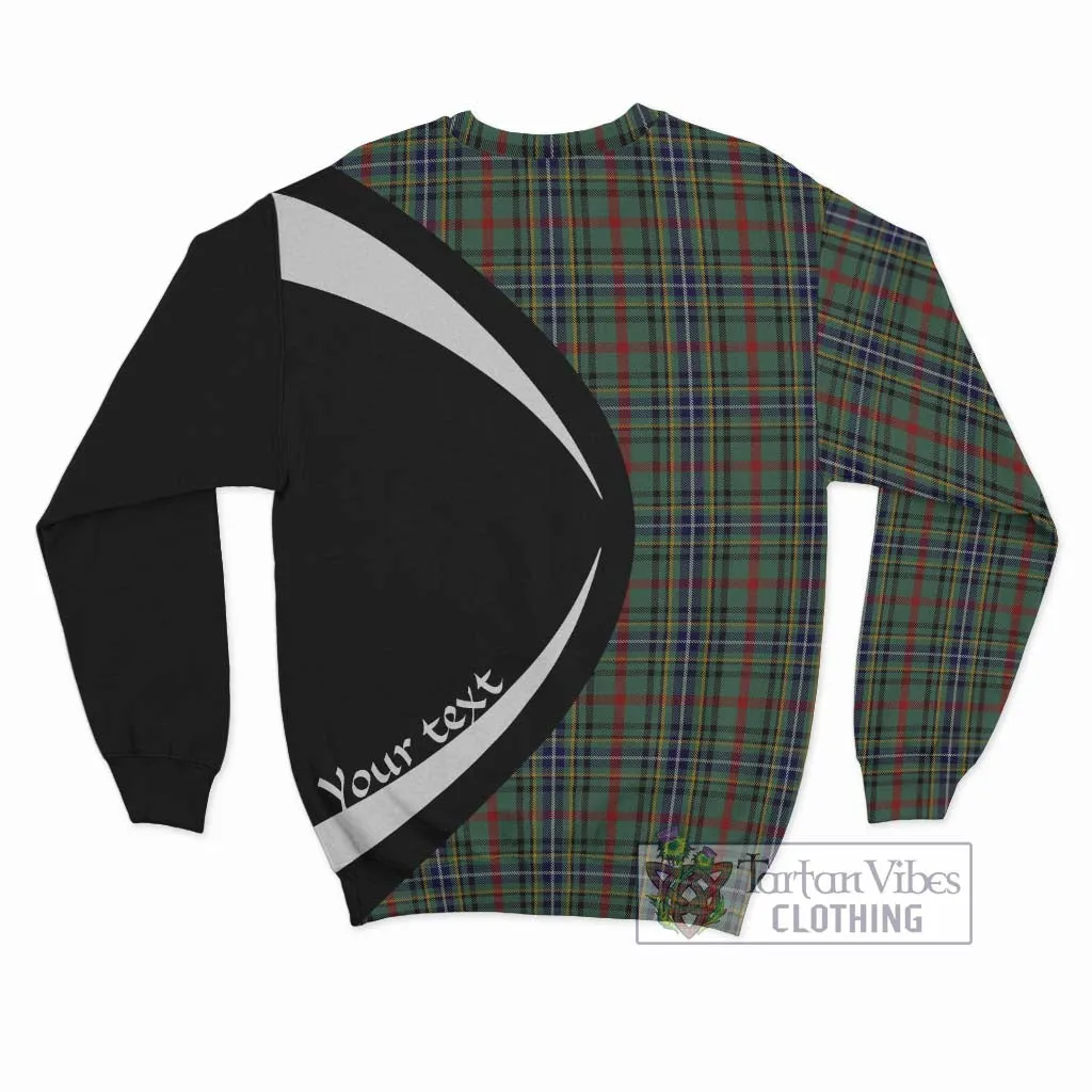 Bisset Tartan Sweatshirt with Family Crest Circle Style