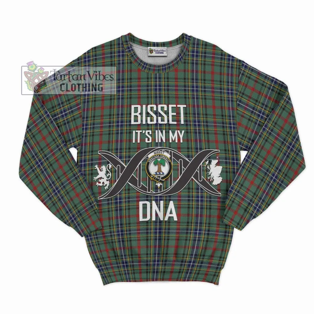 Bisset Tartan Sweatshirt with Family Crest DNA In Me Style