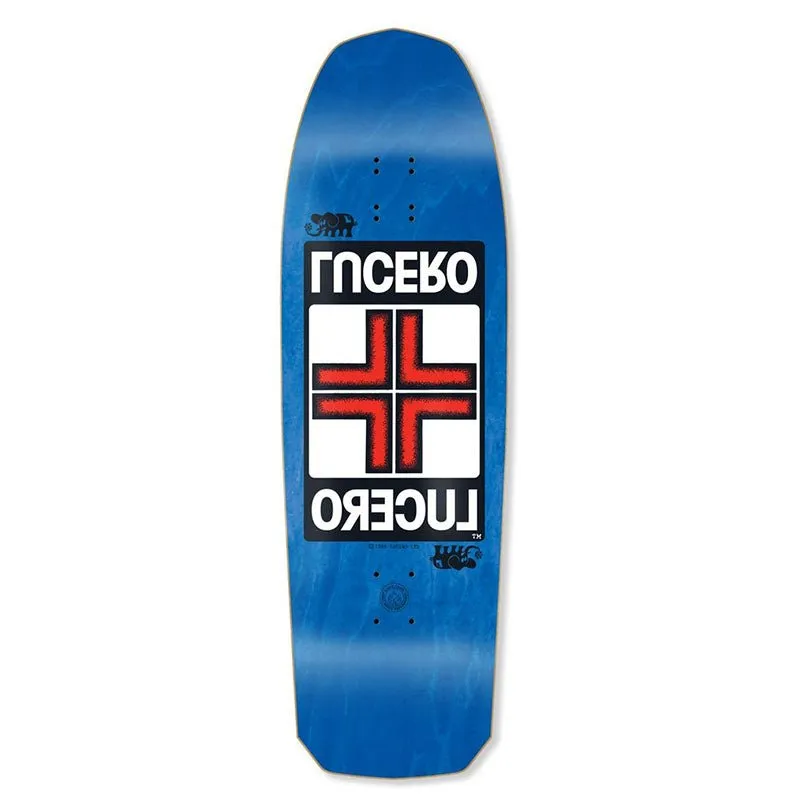 Black Label 10" LUCERO CROSS 2 SHAPED Blue Stain Skateboard Deck