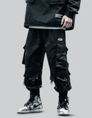 Black Techwear Cargo Pants