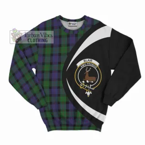 Blair Tartan Sweatshirt with Family Crest Circle Style