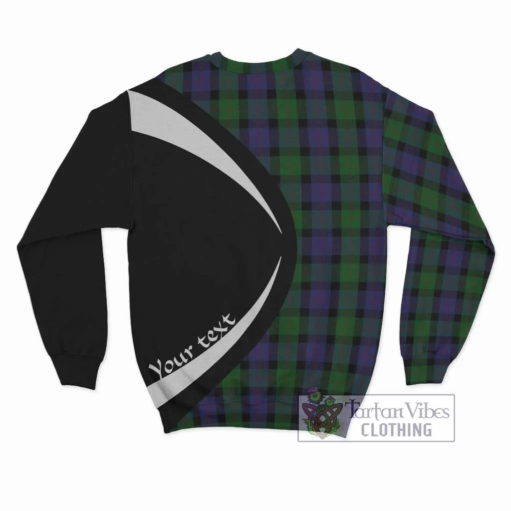 Blair Tartan Sweatshirt with Family Crest Circle Style