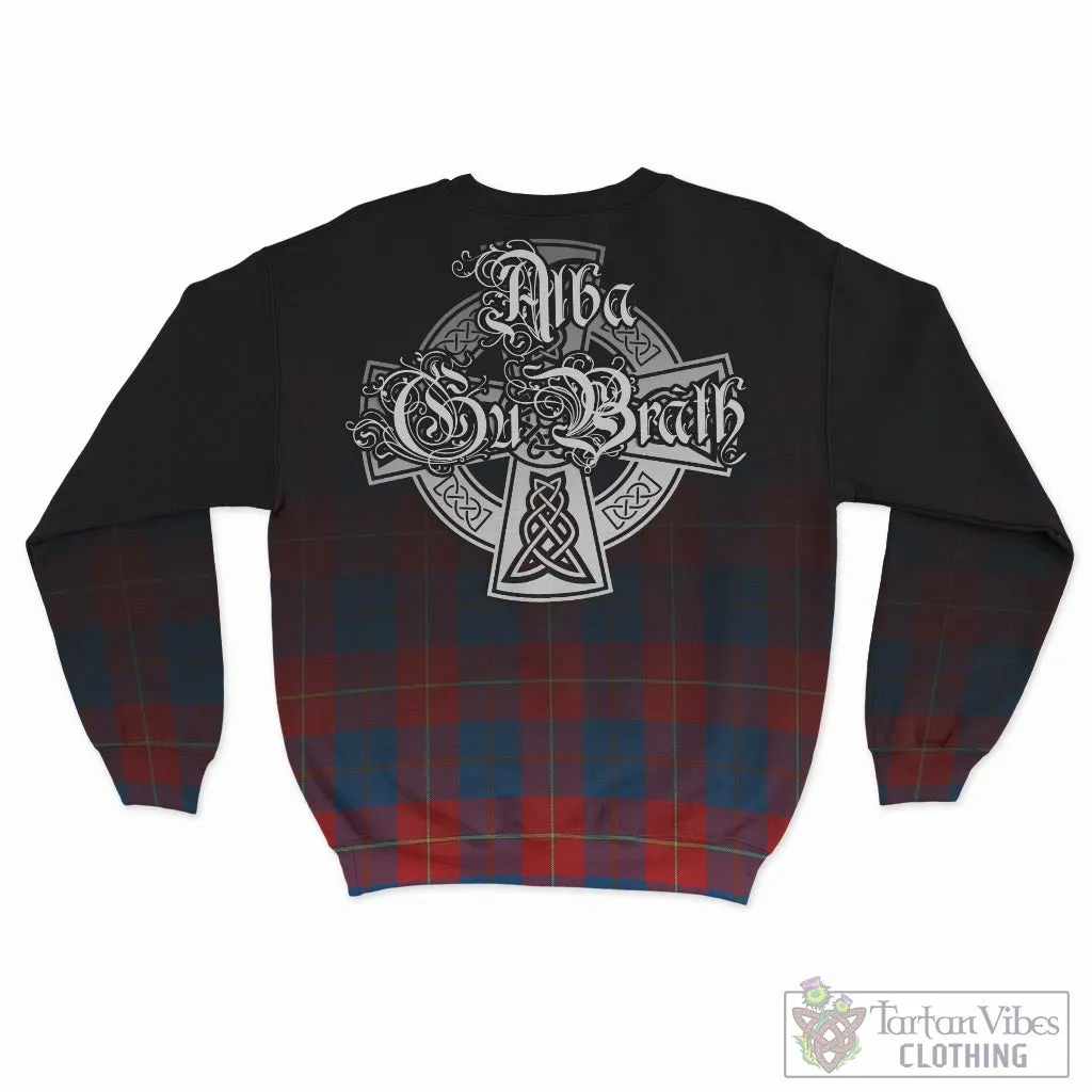 Blane Tartan Sweatshirt Featuring Alba Gu Brath Family Crest Celtic Inspired