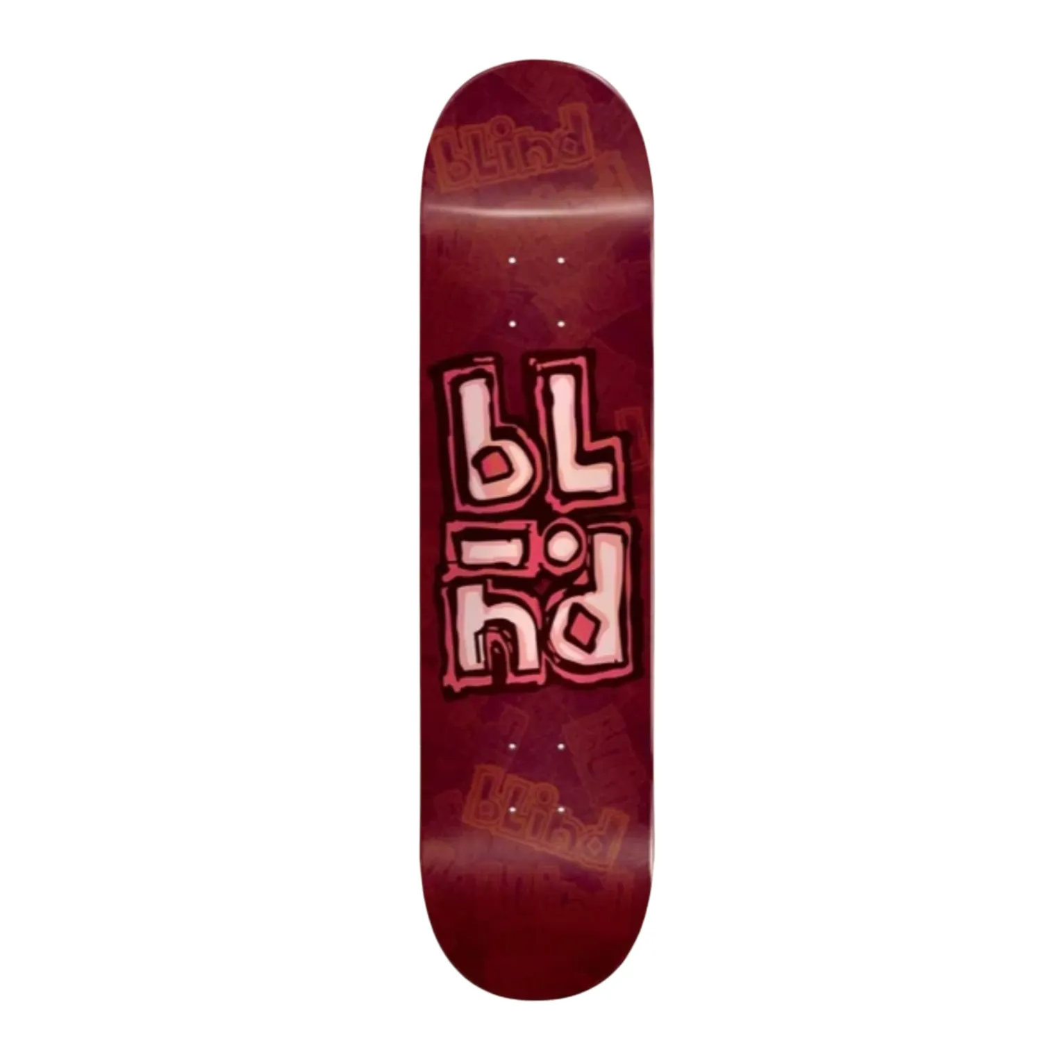 Blind OG Stacked Stamp Red 8.0” Deck