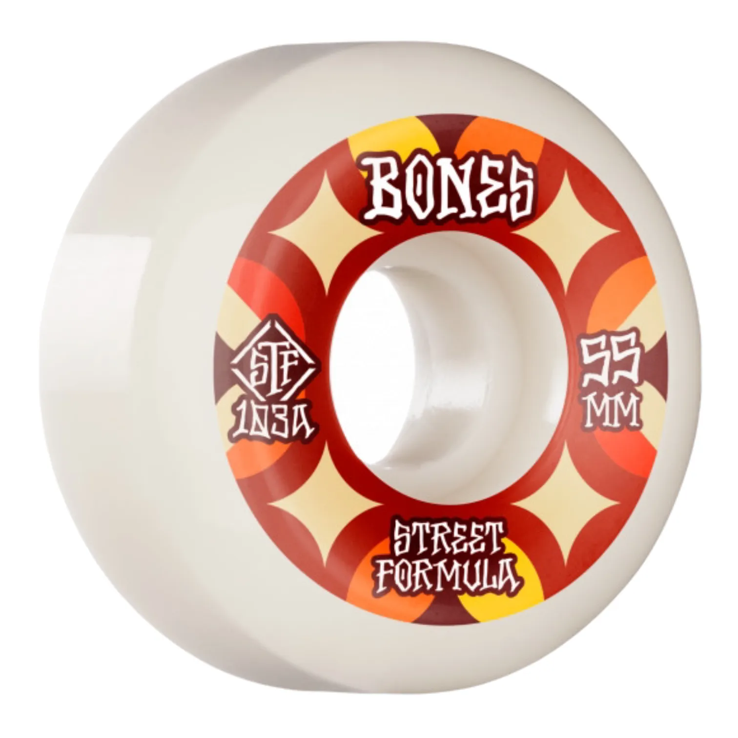 Bones STF Skateboard Wheels Retros 55mm V5 Sidecut 103A