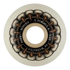 BONES WHEELS X-FORMULA X-NINETY-NINE GRIPPIN WOLF 56 V6 WIDE-CUT 99A 4PK