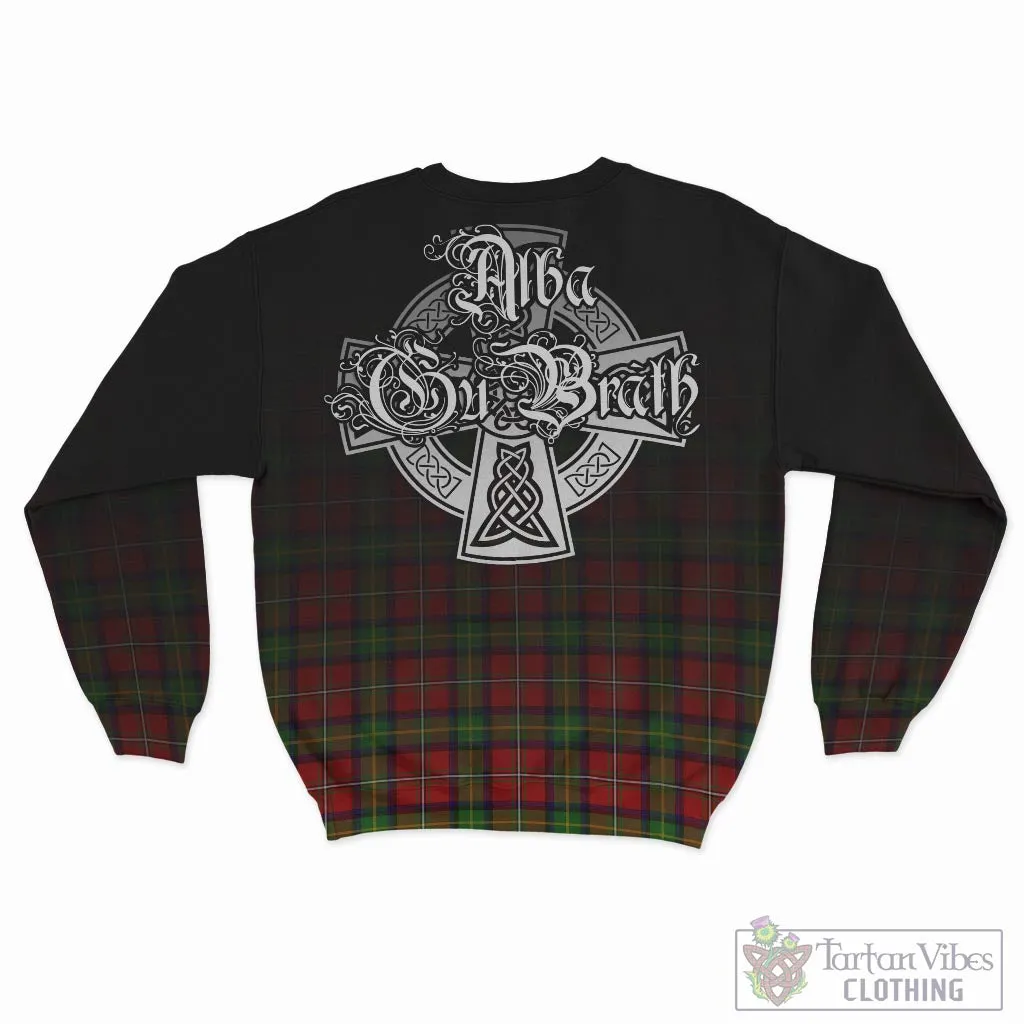 Boyd Tartan Sweatshirt Featuring Alba Gu Brath Family Crest Celtic Inspired