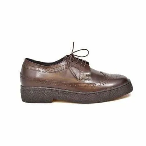 British Walkers Wingtip Low Cut Men's Brown Leather Oxfords