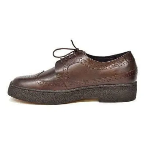 British Walkers Wingtip Low Cut Men's Brown Leather Oxfords