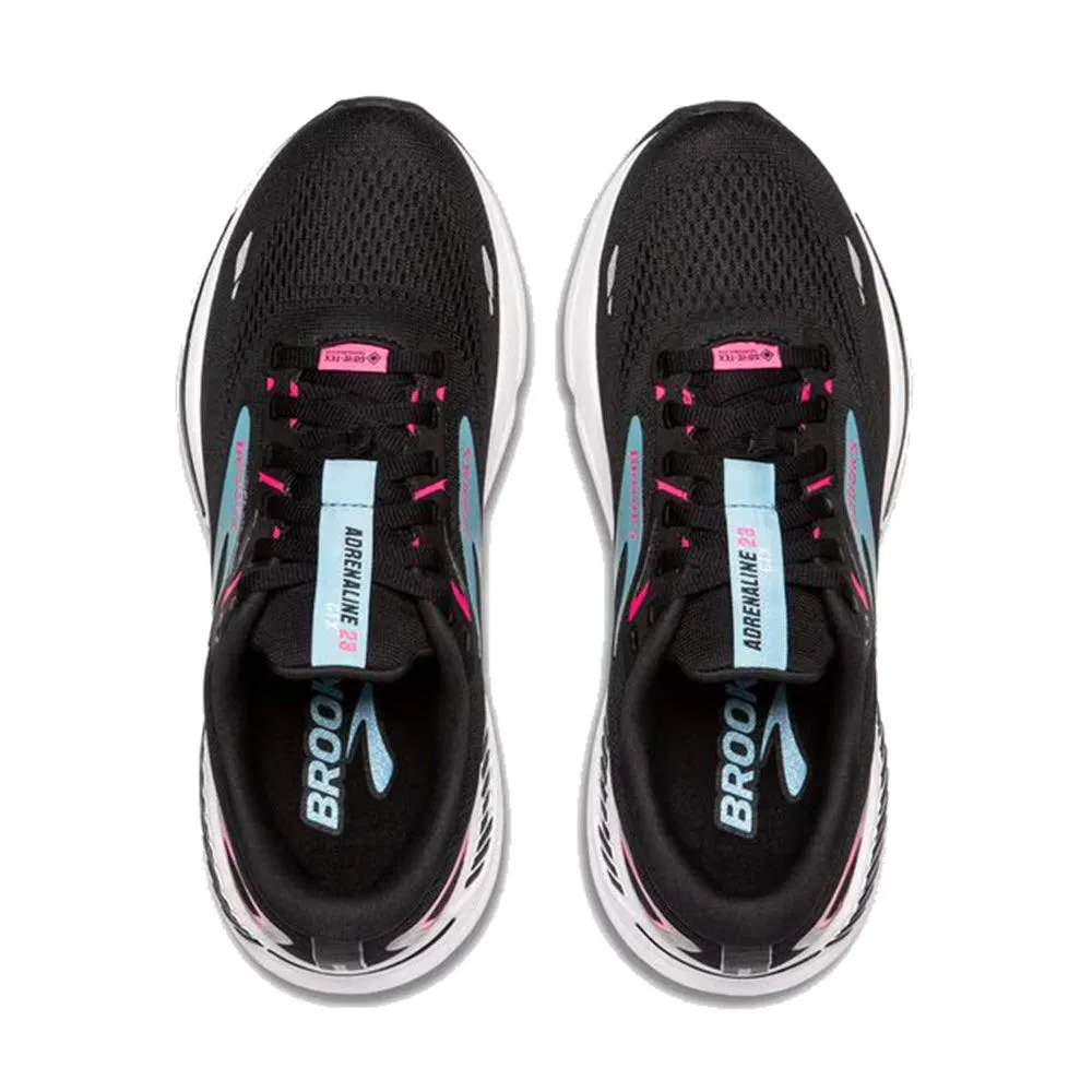 BROOKS ADRENALINE GTS 23 GTX BLACK/KNOCKOUT PINK/AQUA - WOMENS