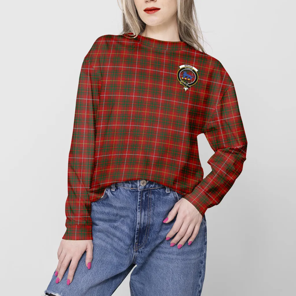 Bruce Tartan Sweatshirt with Family Crest