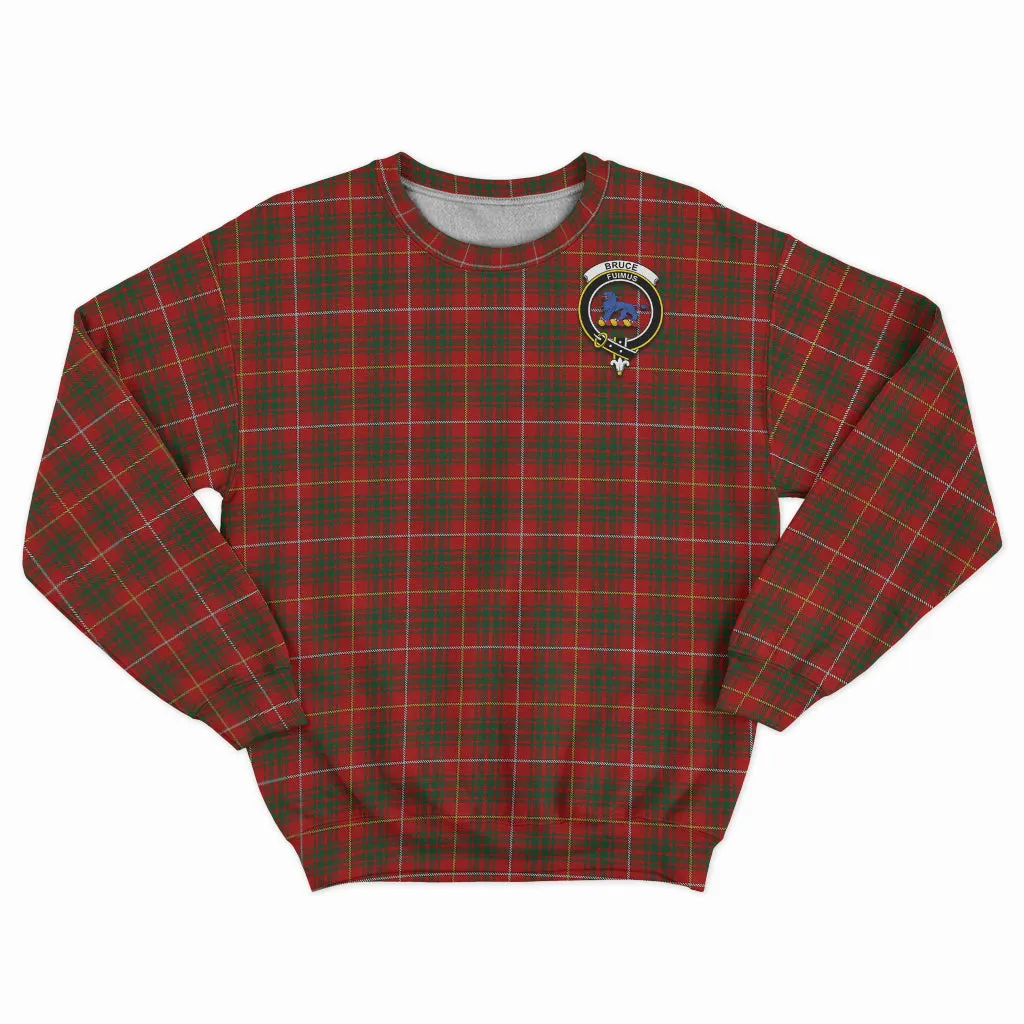 Bruce Tartan Sweatshirt with Family Crest