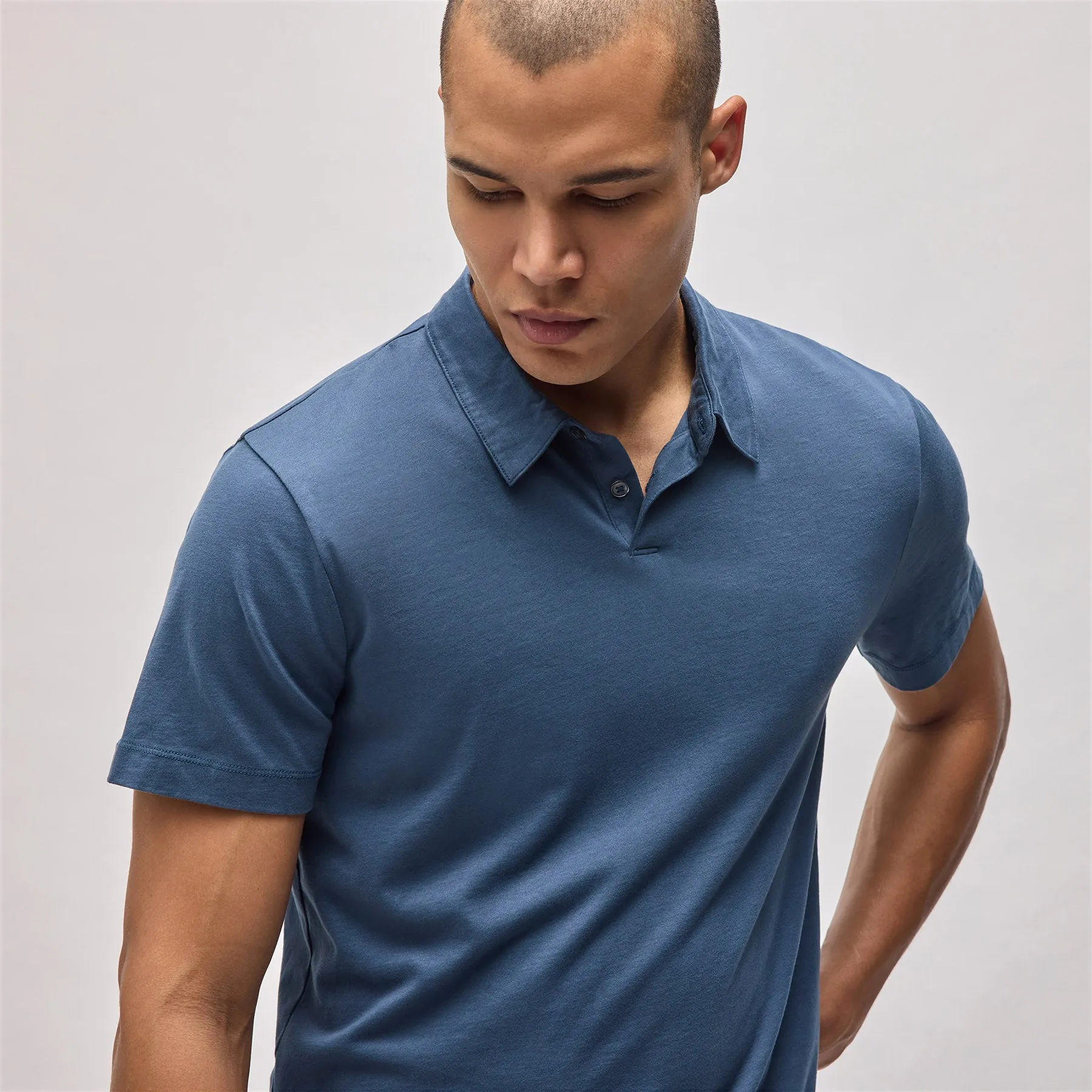 Brushed Lotus Polo - Captain