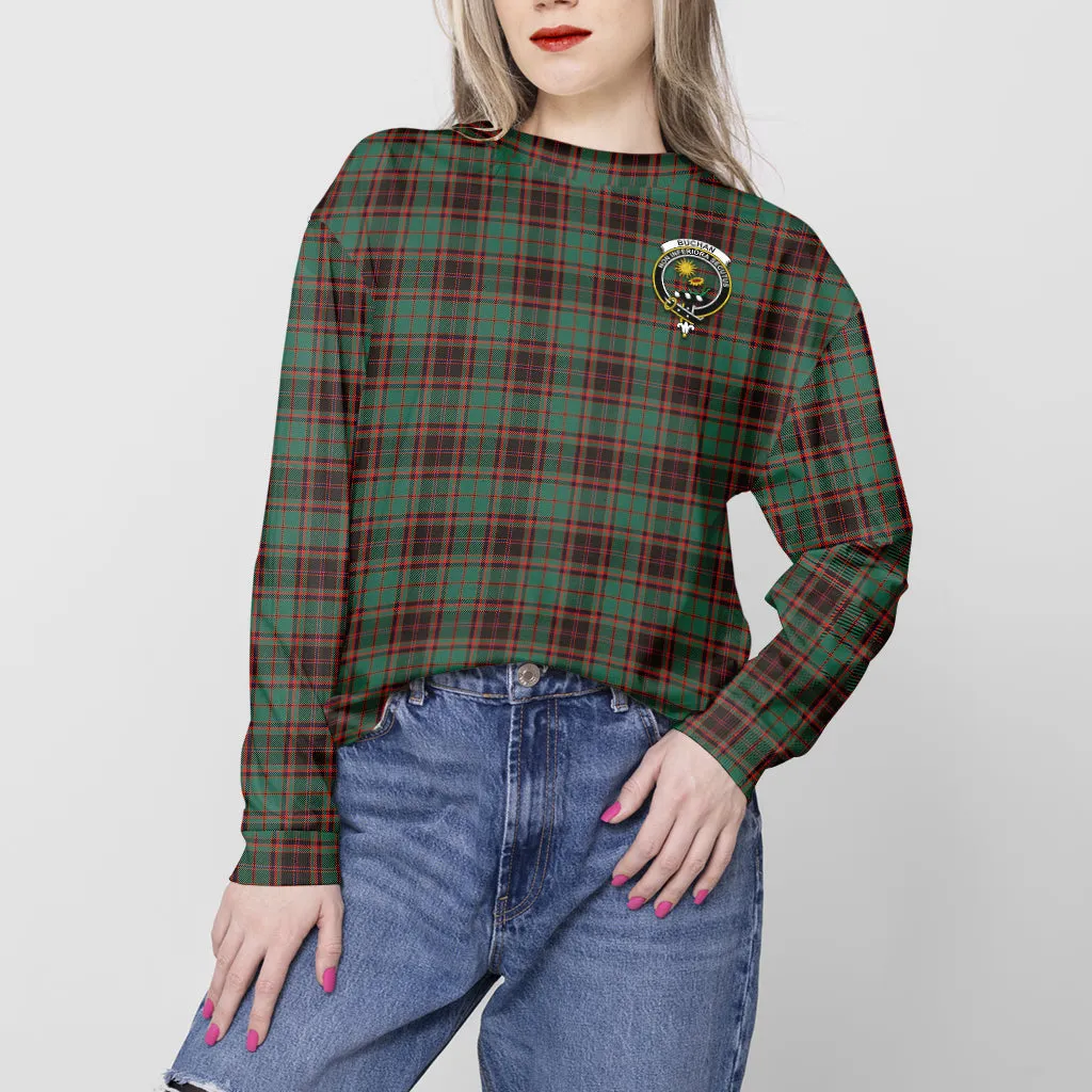 Buchan Ancient Tartan Sweatshirt with Family Crest