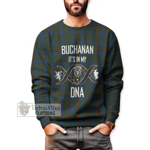 Buchanan Hunting Tartan Sweatshirt with Family Crest DNA In Me Style