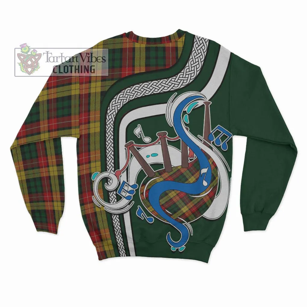 Buchanan Tartan Sweatshirt with Epic Bagpipe Style