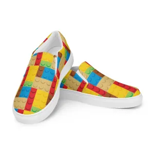 Building Bricks Men’s Slip On Canvas Shoes