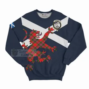 Butter Tartan Lion Rampant Sweatshirt  Proudly Display Your Heritage with Alba Gu Brath and Clan Name