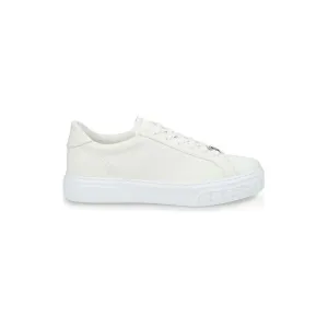 Casadei Sleek White Leather Sneakers