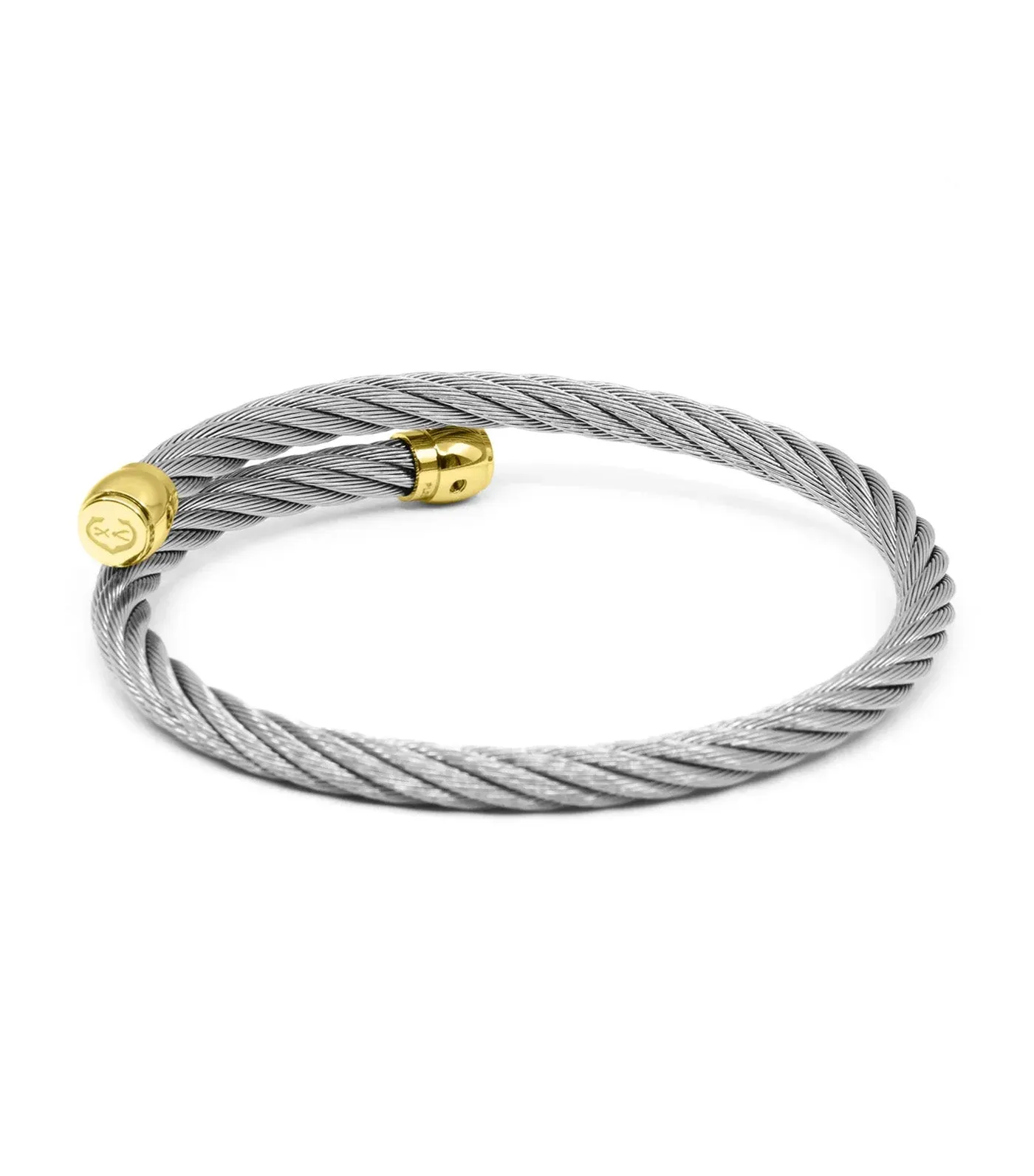 Celtic Bangle Sceau Yellow Gold & Silver