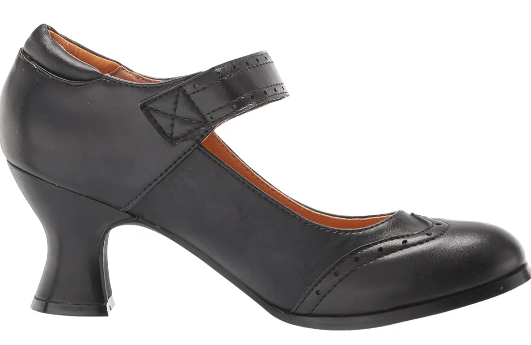 Claudia-253 Faux Leather Vintage Mary Jane