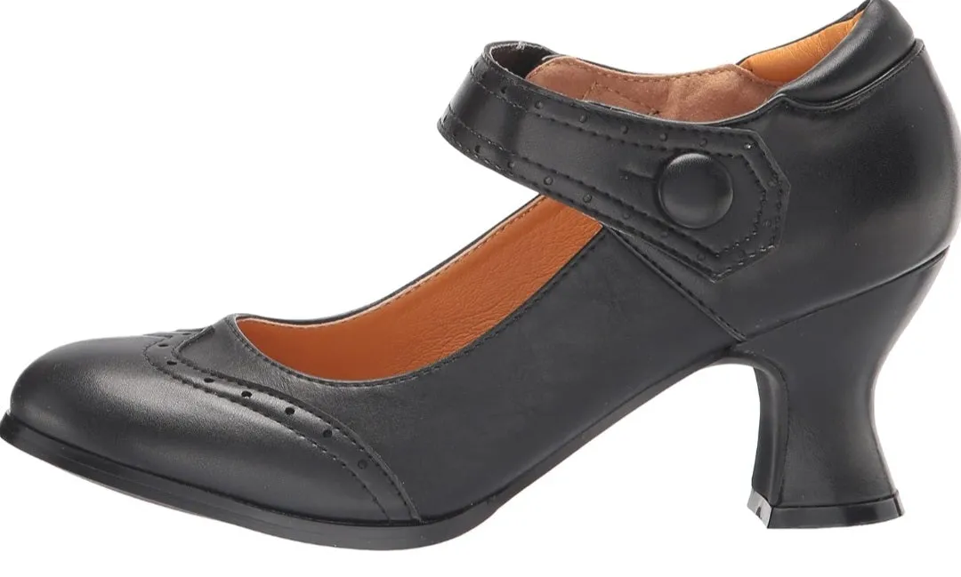 Claudia-253 Faux Leather Vintage Mary Jane