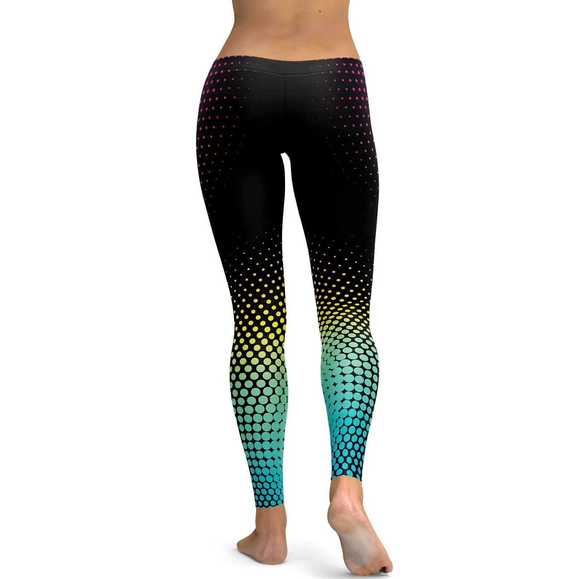 Colorful Halftone Leggings