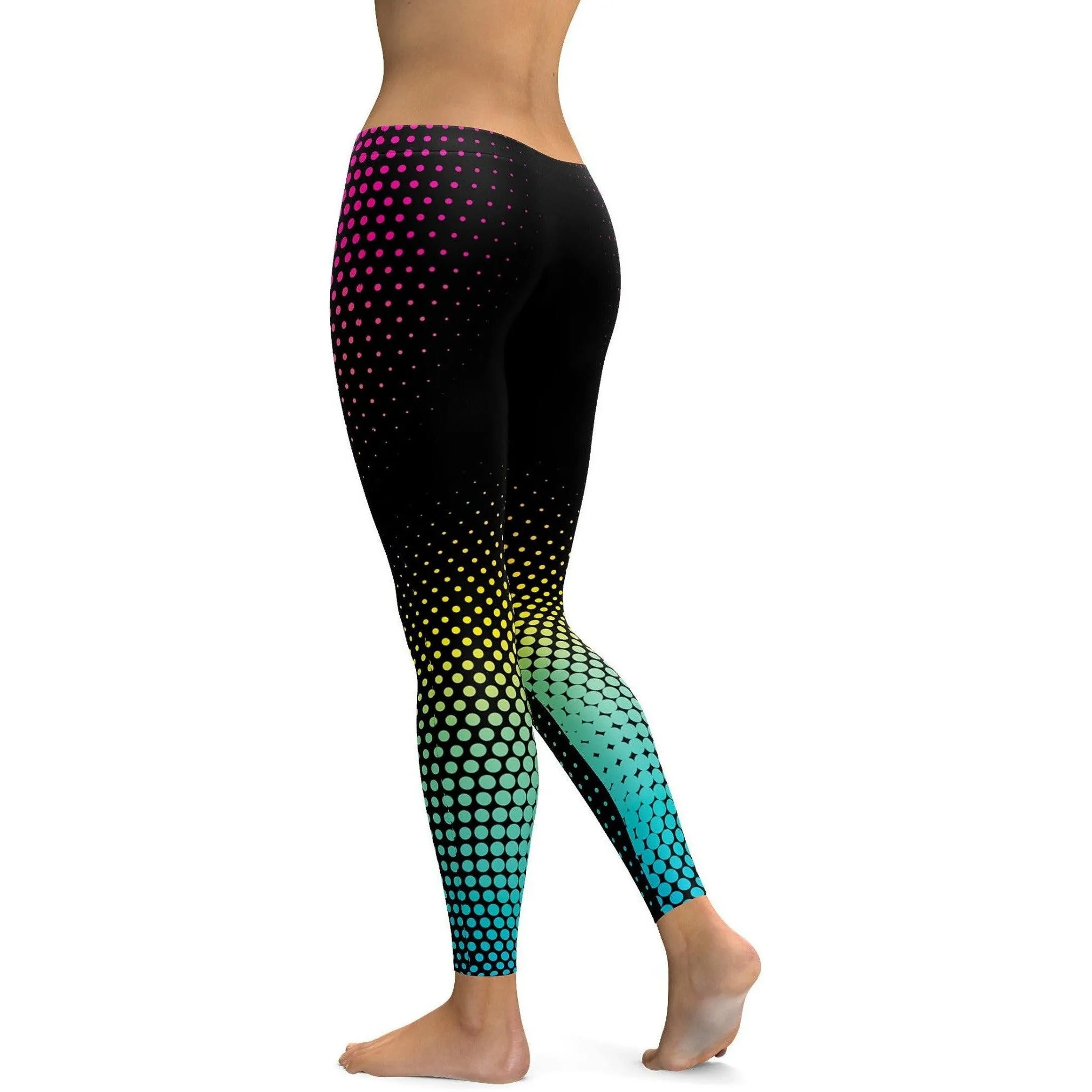 Colorful Halftone Leggings