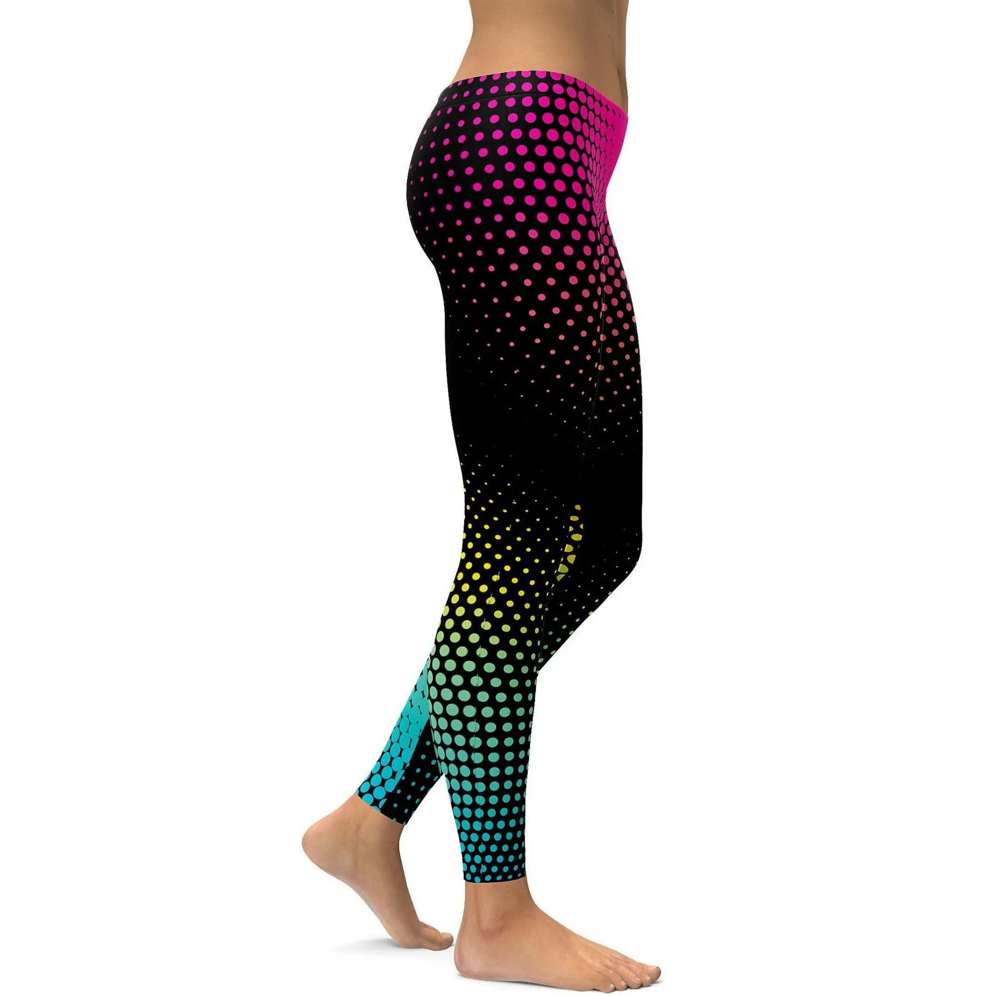 Colorful Halftone Leggings