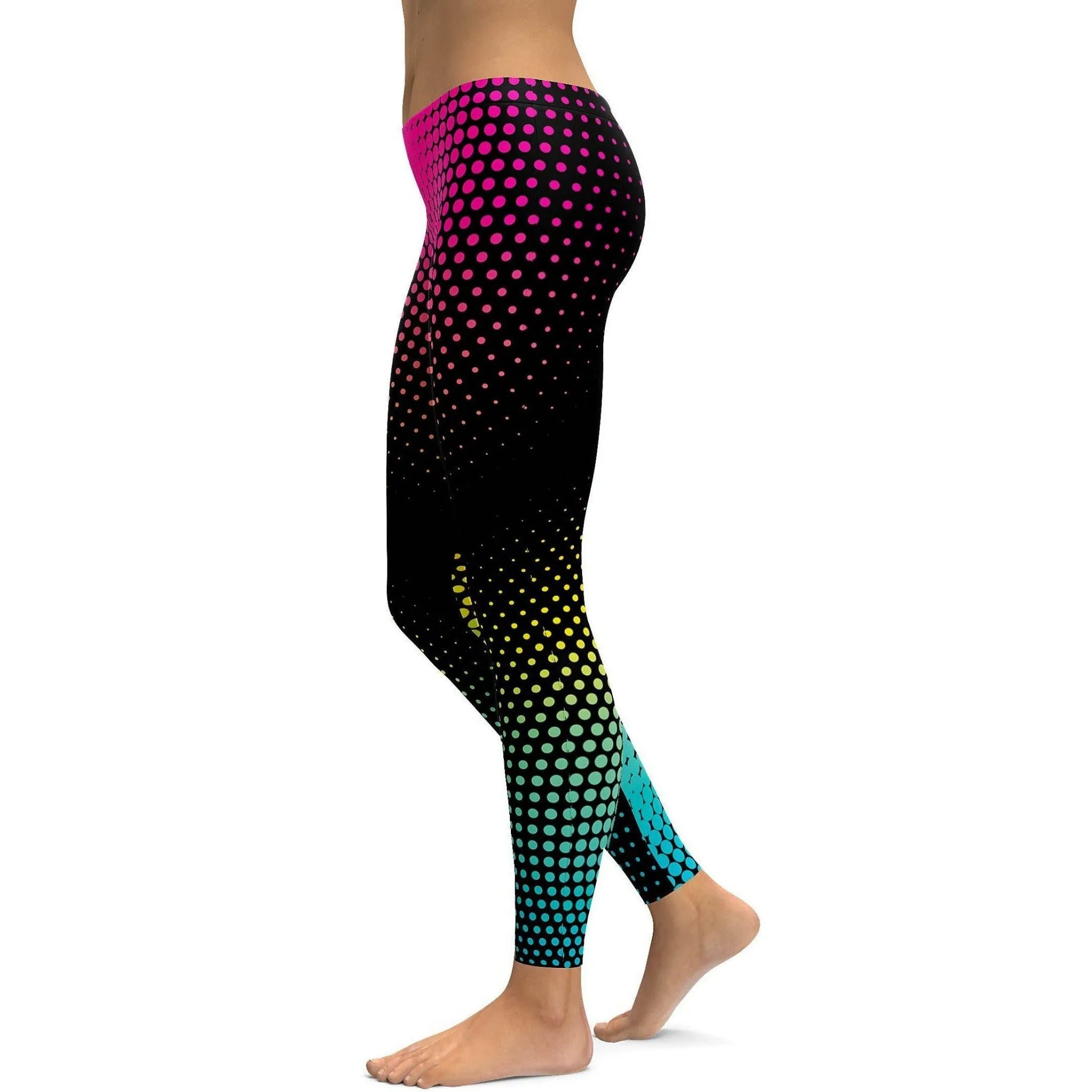 Colorful Halftone Leggings