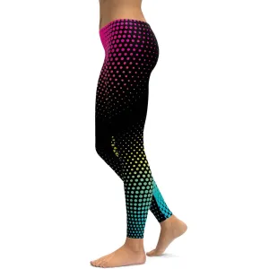 Colorful Halftone Leggings