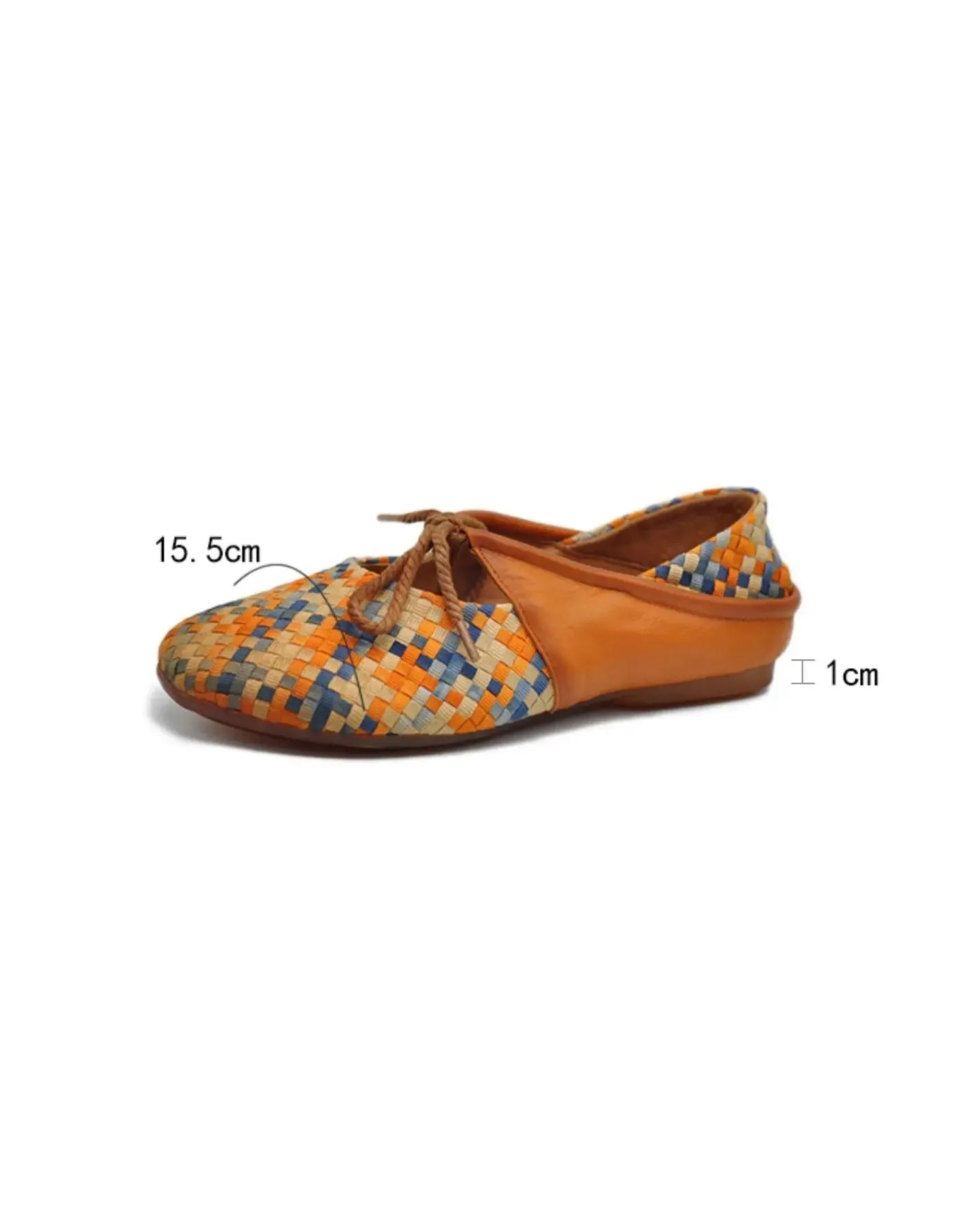 Colorful Woven Retro Flat Shoes