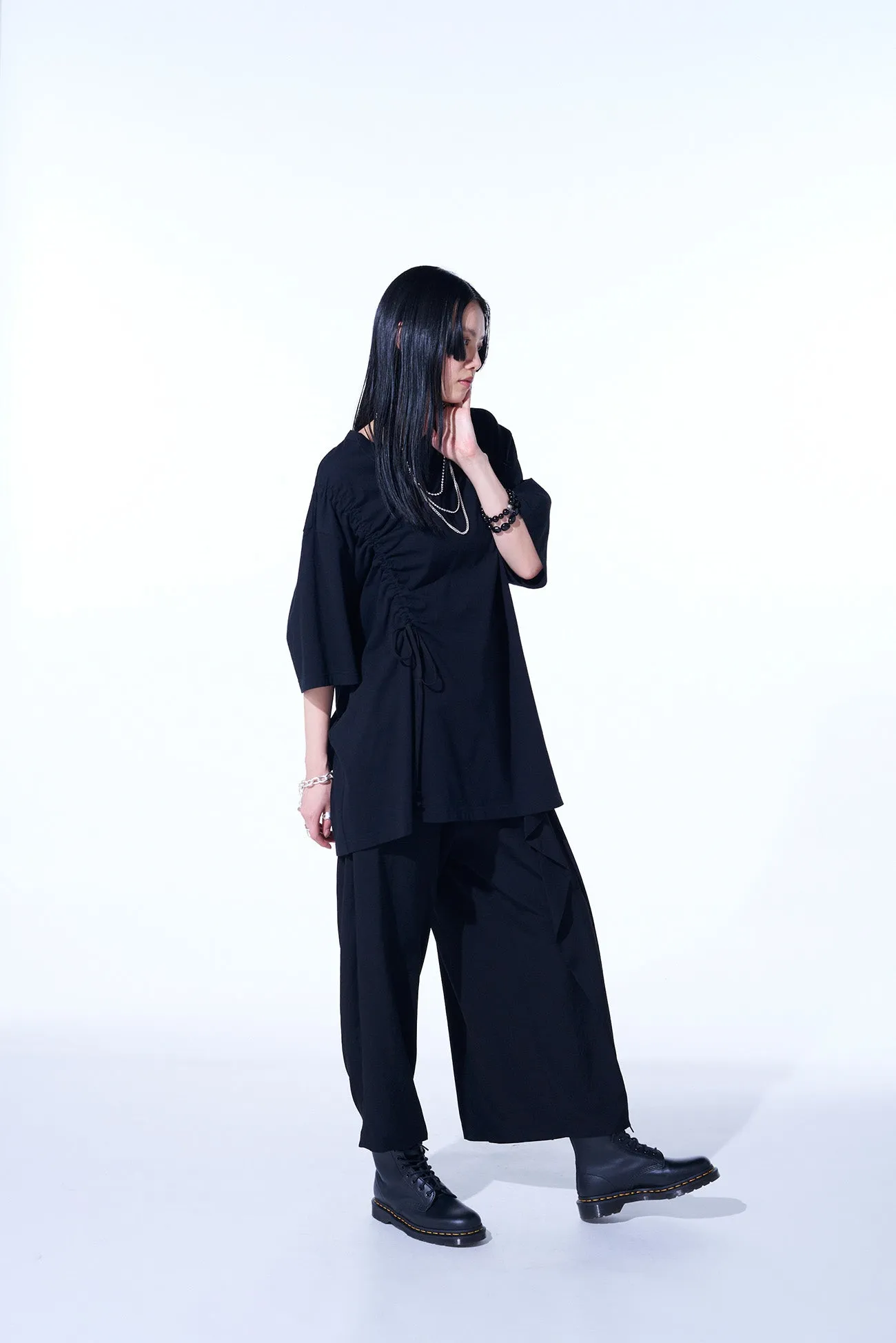 CREPE DE CHINE WRAP PANTS