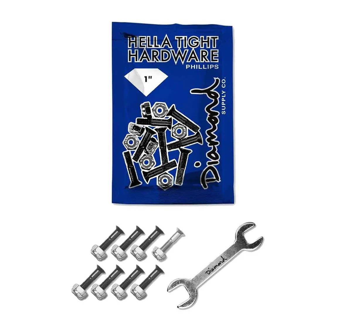 DIAMOND  HELLA TIGHT PHILLIPS HARDWARE - 1" SILVER