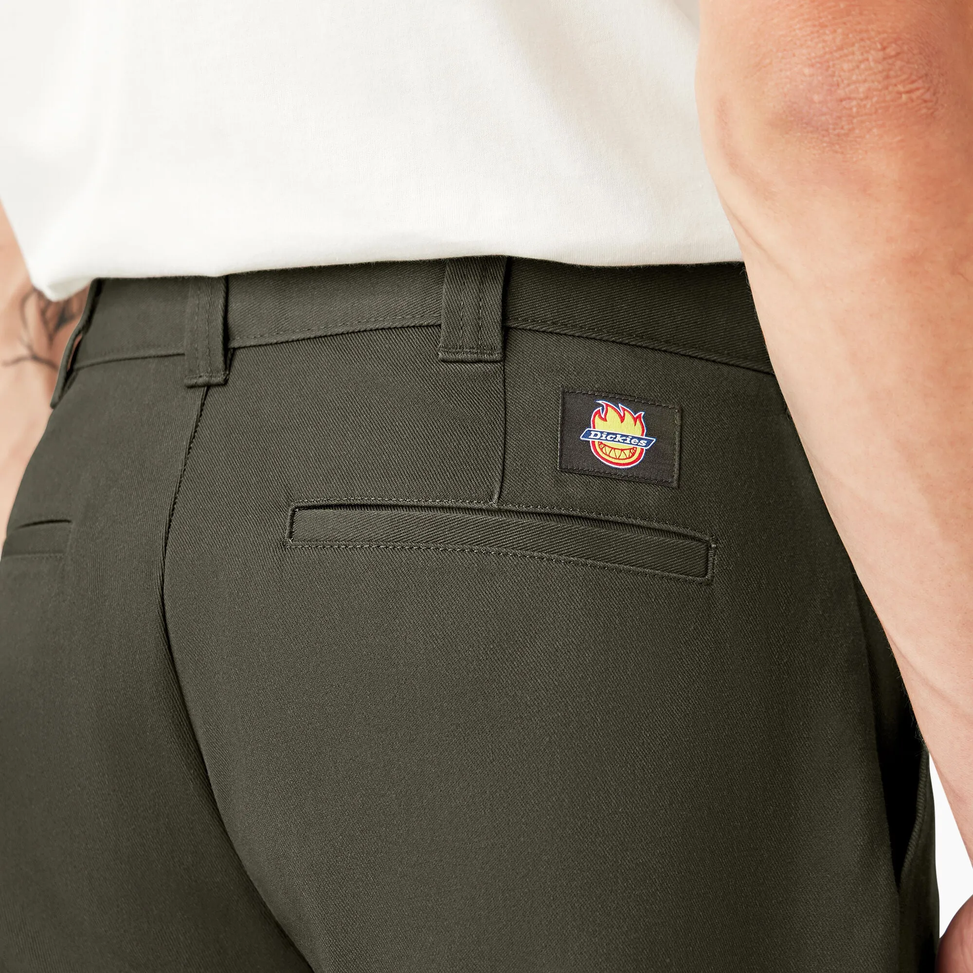 Dickies X Spitfire Twill Double Knee Pants - Olive Green