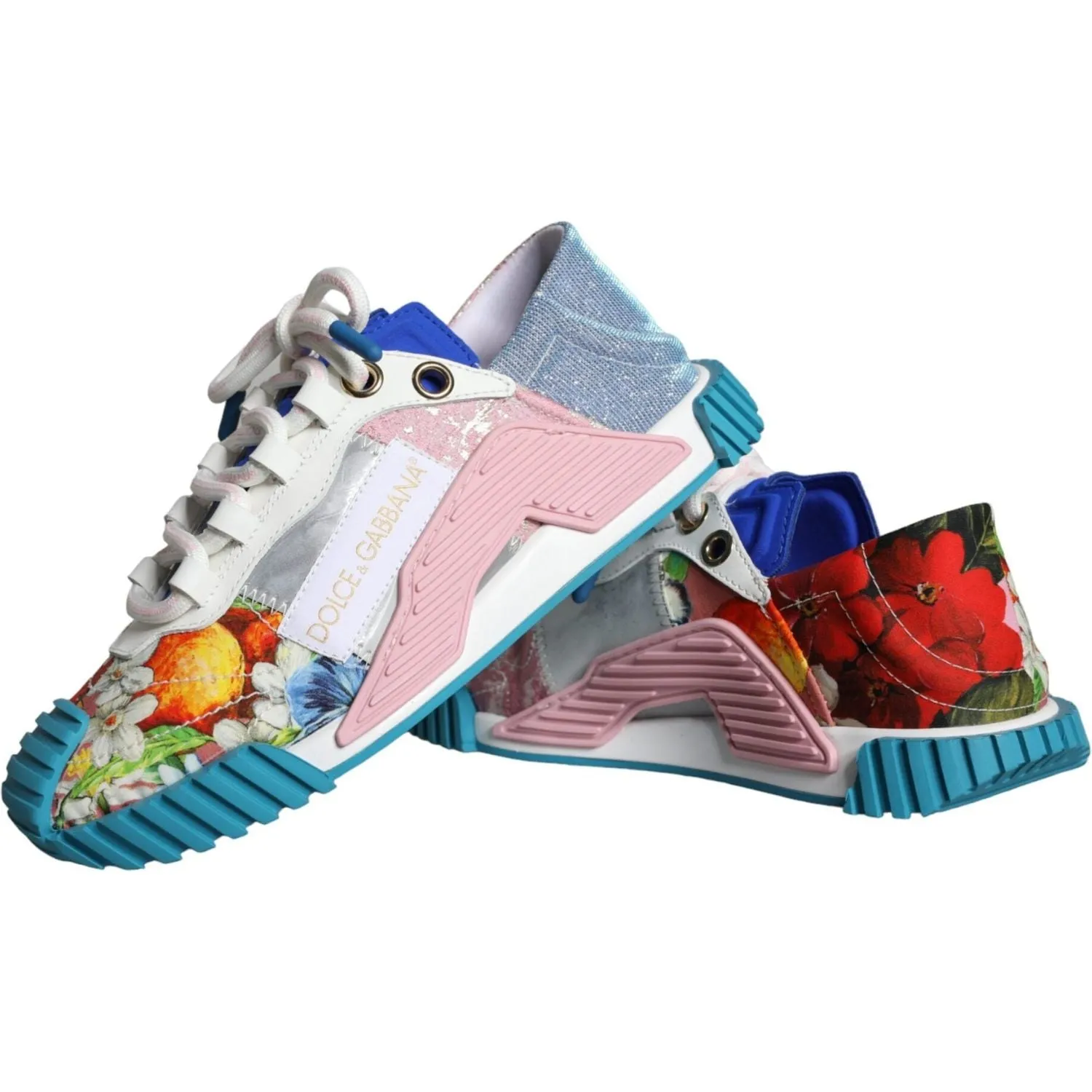 Dolce & Gabbana Multicolor Patchwork NS1 Low Top Sneaker Shoes